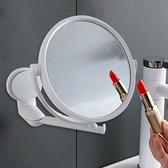 化妝鏡 浴室化妝鏡酒店衛生間貼墻推拉伸縮折疊雙面放大美容鏡免打孔壁掛