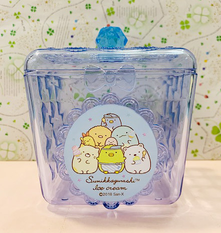 【震撼精品百貨】角落生物 Sumikko Gurashi~SAN-X 透明置物盒-藍#47293