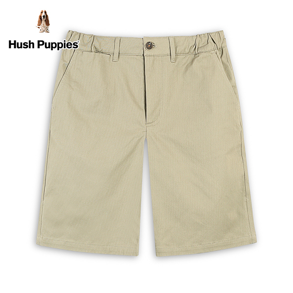 Hush Puppies 短褲 男裝素色腰鬆緊彈力休閒短褲