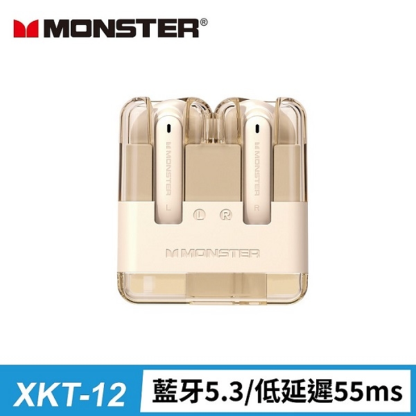 MONSTER 琉光粉彩藍牙耳機 MON-XKT12 奶茶棕
