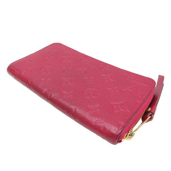 【二手名牌BRAND OFF】LOUIS VUITTON LV 路易威登 【再降價】紫紅色 牛皮 壓花 拉鍊 Secret Long 長夾 M60488 product thumbnail 3