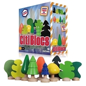 【南紡購物中心】【美國CitiBlocs】骨牌創意積木-可愛樹 (木製玩具) OBCTBCT10