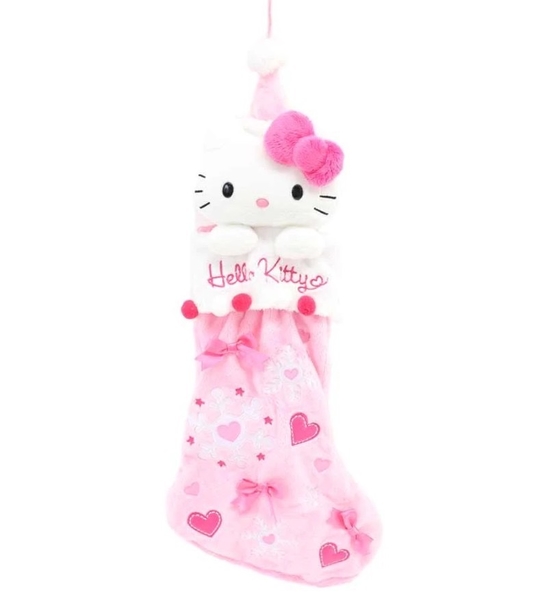 【震撼精品百貨】Hello Kitty 凱蒂貓~日本SANRIO三麗鷗 Kitty聖誕襪-粉*15045