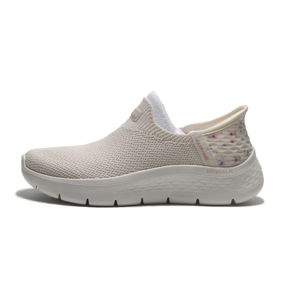 SKECHERS 休閒鞋 GO WALK 米白 碎花 瞬穿 懶人鞋 女 124822OWHT product thumbnail 4