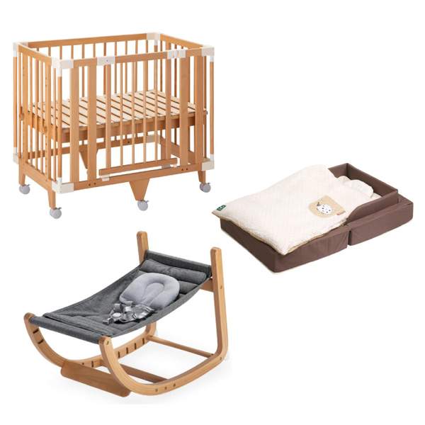 【預計7月底到貨】日本 farska 一生可用豪華3件組(小床+實木成長椅+可攜式床墊8件組)嬰兒床|餐椅 product thumbnail 10