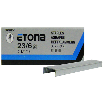 etona e-23/6訂書針/釘書針高6mm