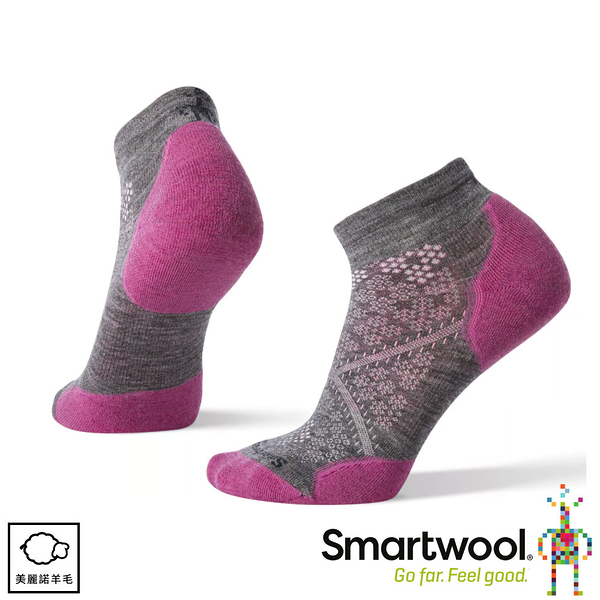 【smartwool 美國 女 機能跑步局部輕量減震低筒襪《粉霧紫》】 sw0sw211/運動襪/戶外襪/機能襪