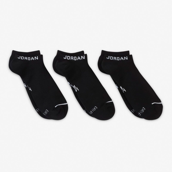 NIKE Jordan 襪子 一組三入 短襪 乾爽 透氣 黑SX5546-010/白SX5546-100 product thumbnail 5
