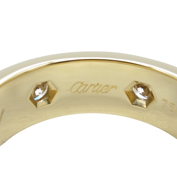 【二手名牌BRAND OFF】Cartier 卡地亞 Love系列 18K金 三顆鑽石 戒指 #50 product thumbnail 4