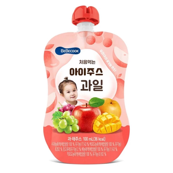 韓國 BEBECOOK 寶膳 嬰幼兒果汁100ml-4款可選(7個月以上) product thumbnail 5