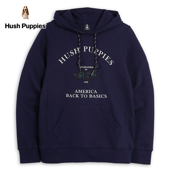 Hush Puppies 帽T 女裝趴趴狗格紋貼布帽T product thumbnail 2