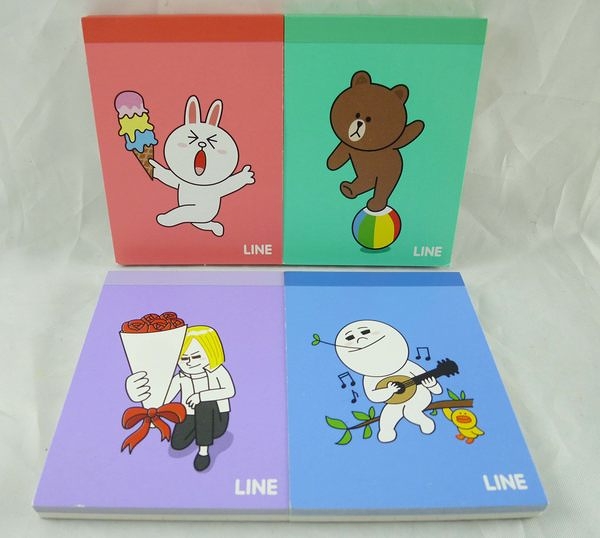 【震撼精品百貨】LINE FRIENDS_兔兔、熊大、饅頭人、詹姆士~小便條 『共4款』