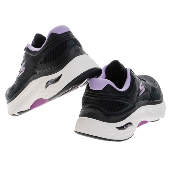 SKECHERS MAX CUSHIONING ARCH FIT 女款 慢跑鞋 黑紫 128923WBKLV【KAORACER】 product thumbnail 5