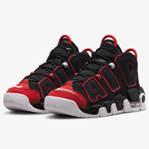 Nike Air More Uptempo GS 大童 女鞋 休閒鞋 大AIR 氣墊 黑紅【運動世界】FB1344-001 product thumbnail 4