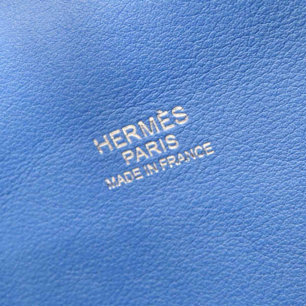 【二手名牌BRAND OFF】HERMES 愛馬仕 天堂藍 牛皮 Tool Box 26 兩用包 R刻 product thumbnail 6