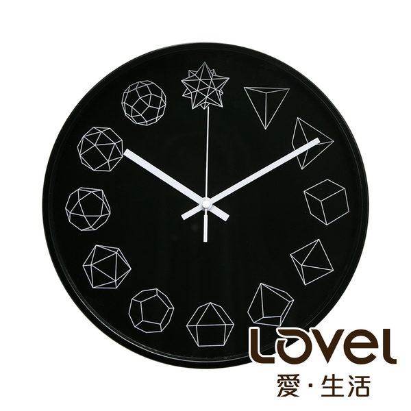 Lovel 30cm幾何金屬框靜音時鐘 - 共3款 product thumbnail 3