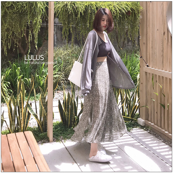 LULUS-C坑條排釦微透膚長袖上衣-３色  【01190371】 product thumbnail 3