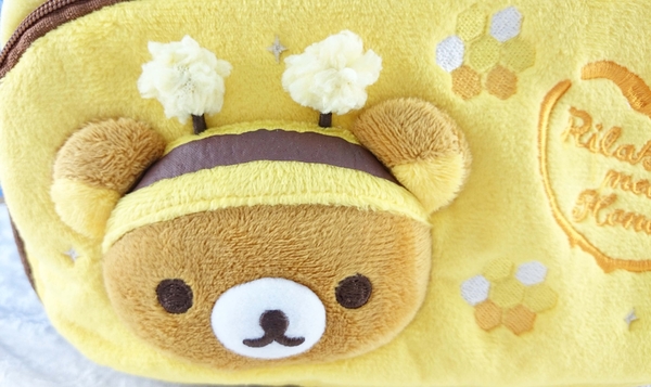 【震撼精品百貨】Rilakkuma San-X 拉拉熊懶懶熊~San-X 斜背包/側背包-黃咖啡#36139 product thumbnail 2