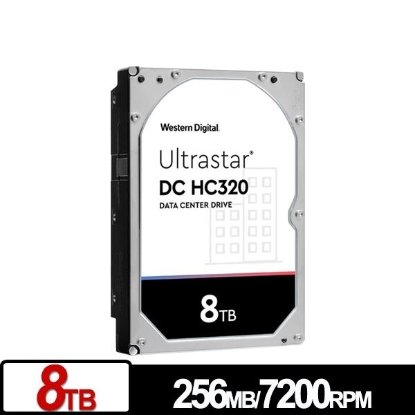 WD Ultrastar DC HC320 8TB 3.5吋 SATA 企業級硬碟 HUS728T8TALE6L4