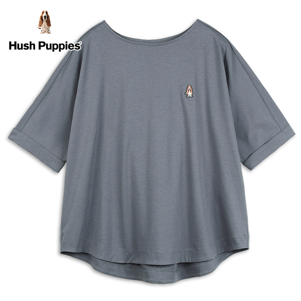 Hush Puppies 上衣 女裝素雅後打褶連袖上衣