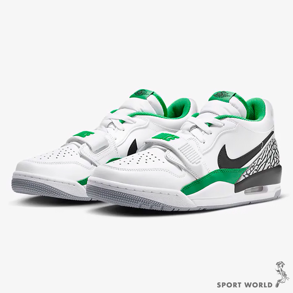 Nike 男鞋 休閒鞋 爆裂紋 Air Jordan Legacy 312 Low 白綠黑【運動世界】FN3406-101 product thumbnail 4