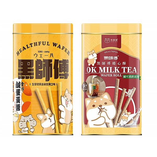 黑師傅x柴語錄 捲心酥(400g) 生發號黃金鹹蛋黃口味／歐可真奶茶口味 款式可選【小三美日】DS013957 product thumbnail 2