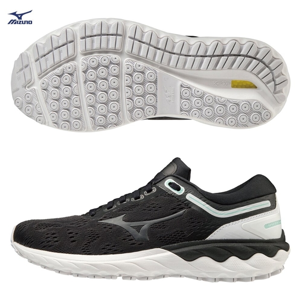 MIZUNO WAVE SKYRISE 女鞋 慢跑 輕量 高回彈 中高足弓 黑【運動世界】J1GD200910 product thumbnail 2