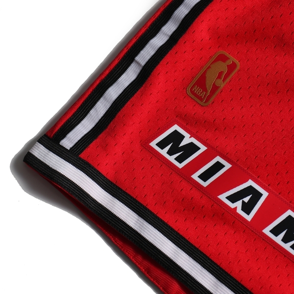 MITCHELL & NESS M&N 球褲96-97 熱火隊客場紅色(布魯克林) MNSWSG286E