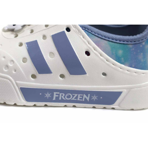 冰雪奇緣 Frozen 洞洞鞋 懶人鞋 白/藍 雪寶 中童 童鞋 FOKG37906 no138 product thumbnail 4