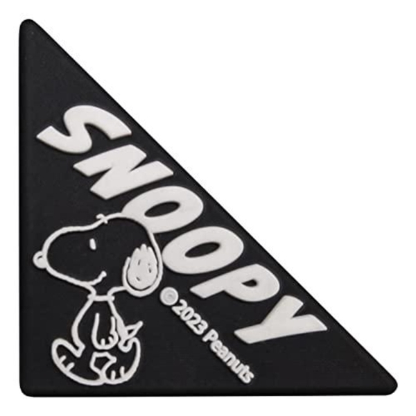小禮堂 Snoopy 造型車門防撞貼2入組 (黑三角款) 4956019-132408 product thumbnail 2