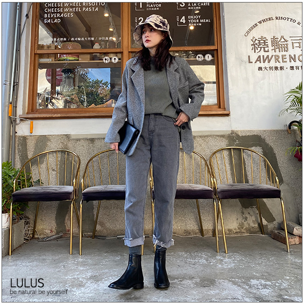 LULUS-C千鳥格紋翻領西裝外套-２色  【05190070】 product thumbnail 3