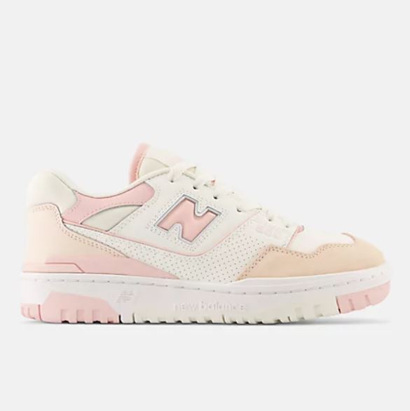 New Balance 550 女款櫻花粉白色復古運動鞋BBW550WP【KAORACER