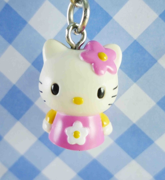 【震撼精品百貨】Hello Kitty 凱蒂貓~KITTY鑰匙圈-粉半身