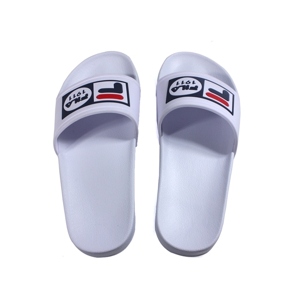 FILA 拖鞋 戶外 防水 男鞋 白/深藍字 4-S351V-111 no111 product thumbnail 5