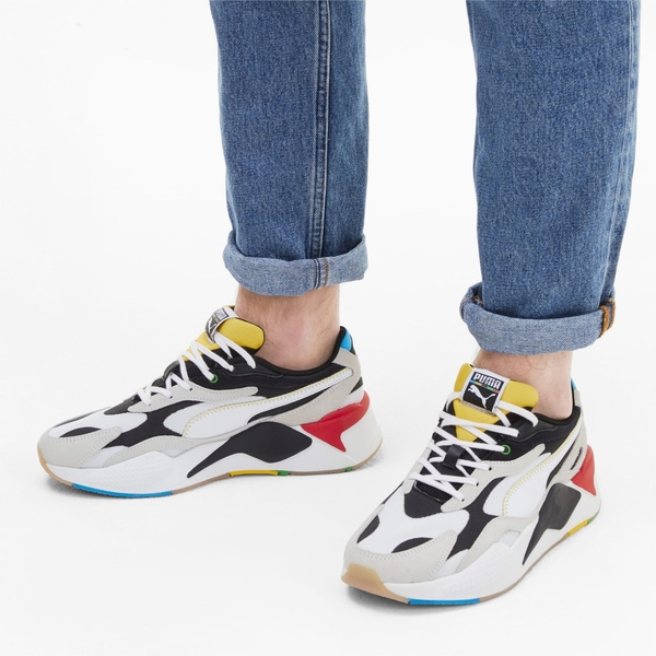 PUMA RS-X³ WH 男鞋 女鞋 老爹 復古 慢跑 緩衝 休閒 皮革 黑 白【運動世界】37330801 product thumbnail 7