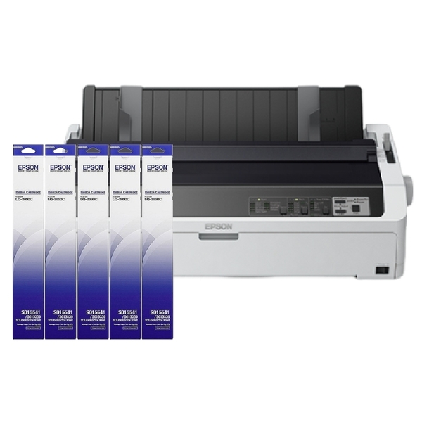 EPSON LQ-2090CII A3點陣式印表機 加購S015541原廠色帶 上網登錄送延保卡 product thumbnail 2