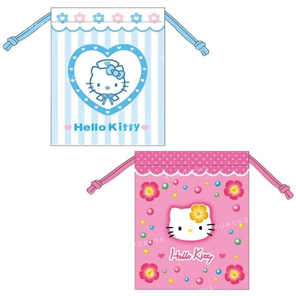 小禮堂 Sanrio 三麗鷗 Hello Kitty 尼龍束口袋 (90 系列)