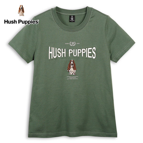 Hush Puppies T恤 女裝造型英文字刺繡狗T恤 product thumbnail 3