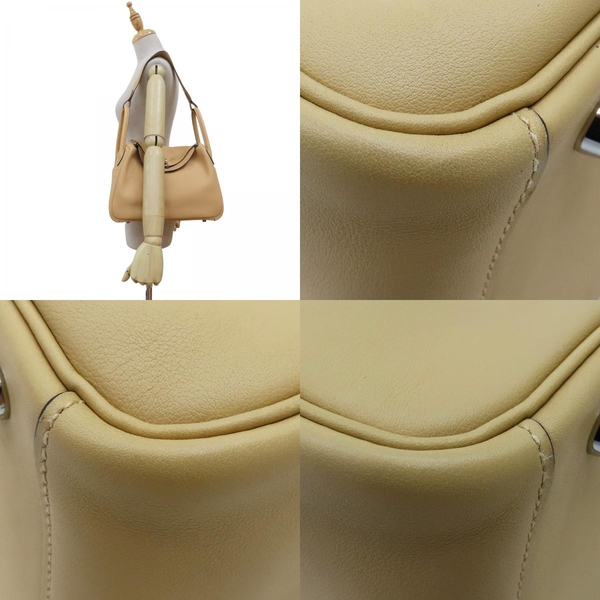 【二手名牌BRAND OFF】HERMES 愛馬仕 小雞黃 Swift 皮革 Lindy 30 兩用包 X刻 product thumbnail 9