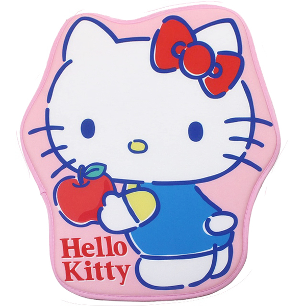 小禮堂 Hello Kitty 造型涼感腳踏墊 涼感地墊 涼感墊 寵物睡墊 (粉 蘋果) 4990270-132043
