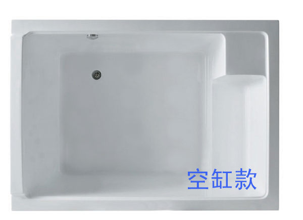 【麗室衛浴】 BATHTUB WORLD 崁入式壓克力造型空缸 YG358 1800*1280*600mm