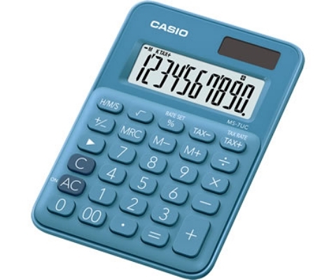 CASIO 卡西歐 甜心馬卡龍 迷你桌上型計算機(MS-7UC-BU)