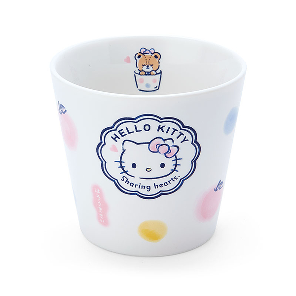 asdfkitty*三麗鷗食堂 KITTY陶瓷茶杯/水杯/蒸蛋杯-200ml-日本正版商品