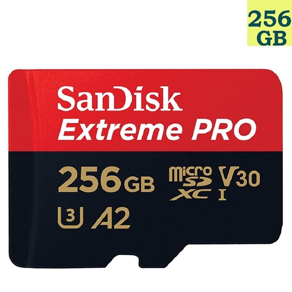 SanDisk 256GB 256G microSD【200MB/s Extreme Pro】microSDXC micro SD SDXC 4K U3 A2 V30手機記憶卡