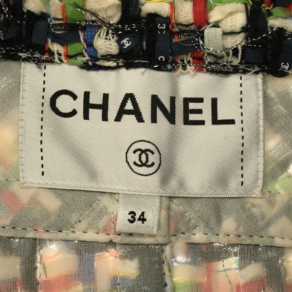 【二手名牌BRAND OFF】CHANEL 香奈兒 彩色 粗花呢 羊毛 編織 外套 product thumbnail 5