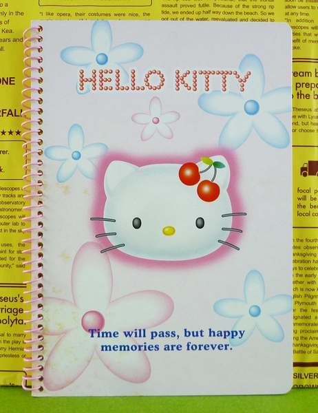 【震撼精品百貨】Hello Kitty 凱蒂貓~筆記本~粉花【共1款】