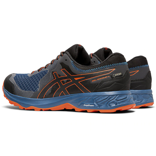 ASICS GEL-SONOMA 4 G-TX 男鞋 慢跑 排汗 防水 反彈 黑灰橘 【運動世界】 1011A210-400 product thumbnail 4