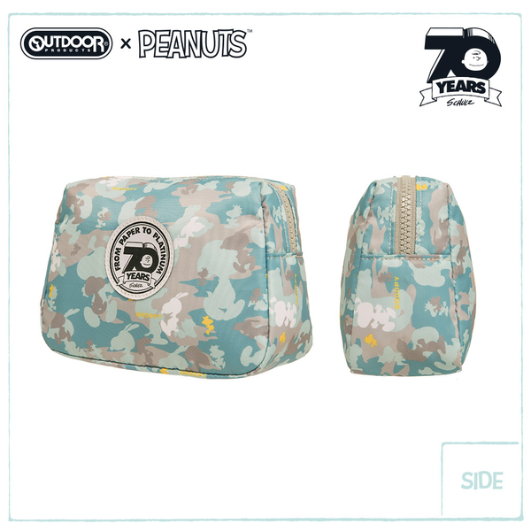 【OUTDOOR】SNOOPY聯名款70週年化妝包-迷彩灰 ODP20B04GY product thumbnail 3