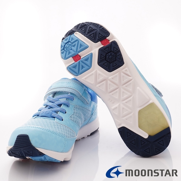 日本Moonstar機能童鞋  輕量運動鞋款 8089淺藍(中大童段) product thumbnail 7