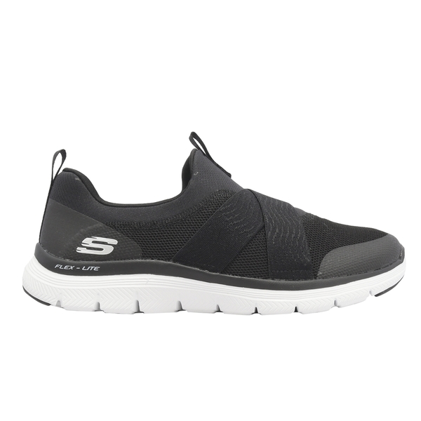 Skechers Flex Appeal 4 休閒鞋 女 黑 綁帶 基本款 繃帶鞋 149578WBKW product thumbnail 4